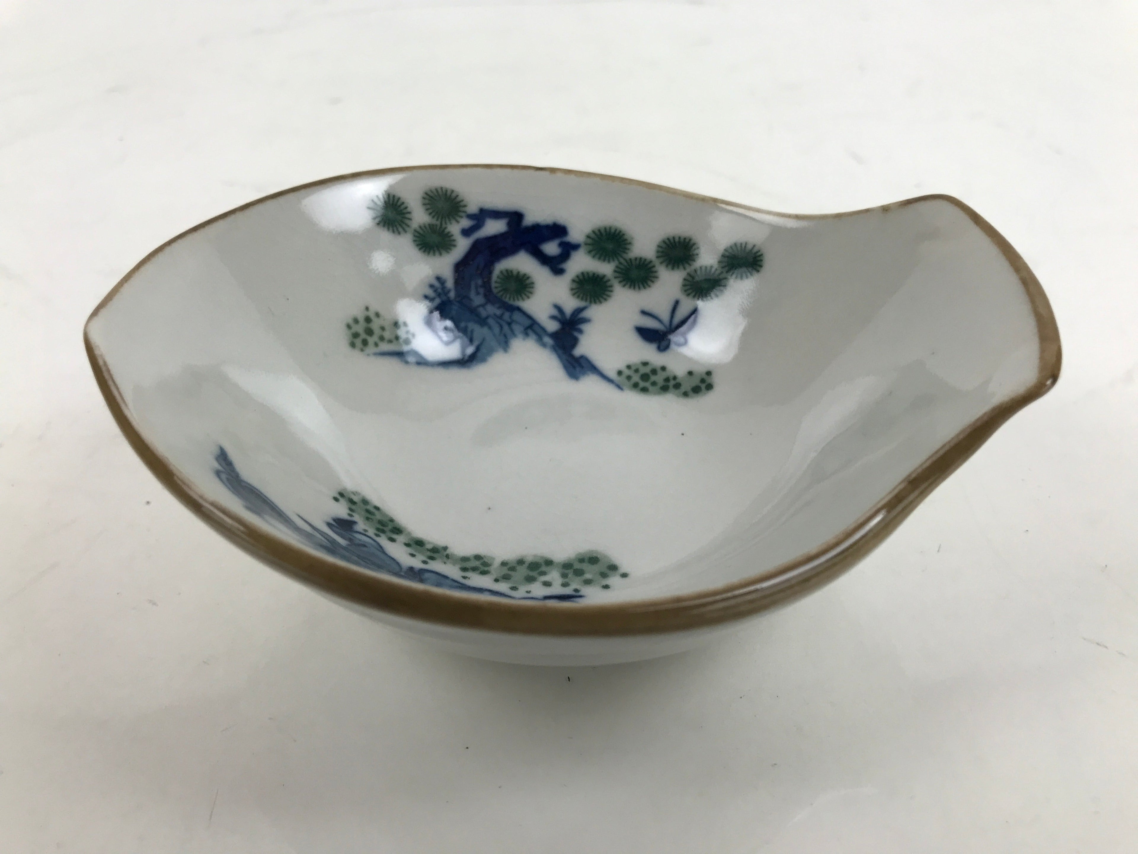 Japanese Ceramic Bowl Kobachi Vtg Nabe Side Dish Karako Children Pine Y201