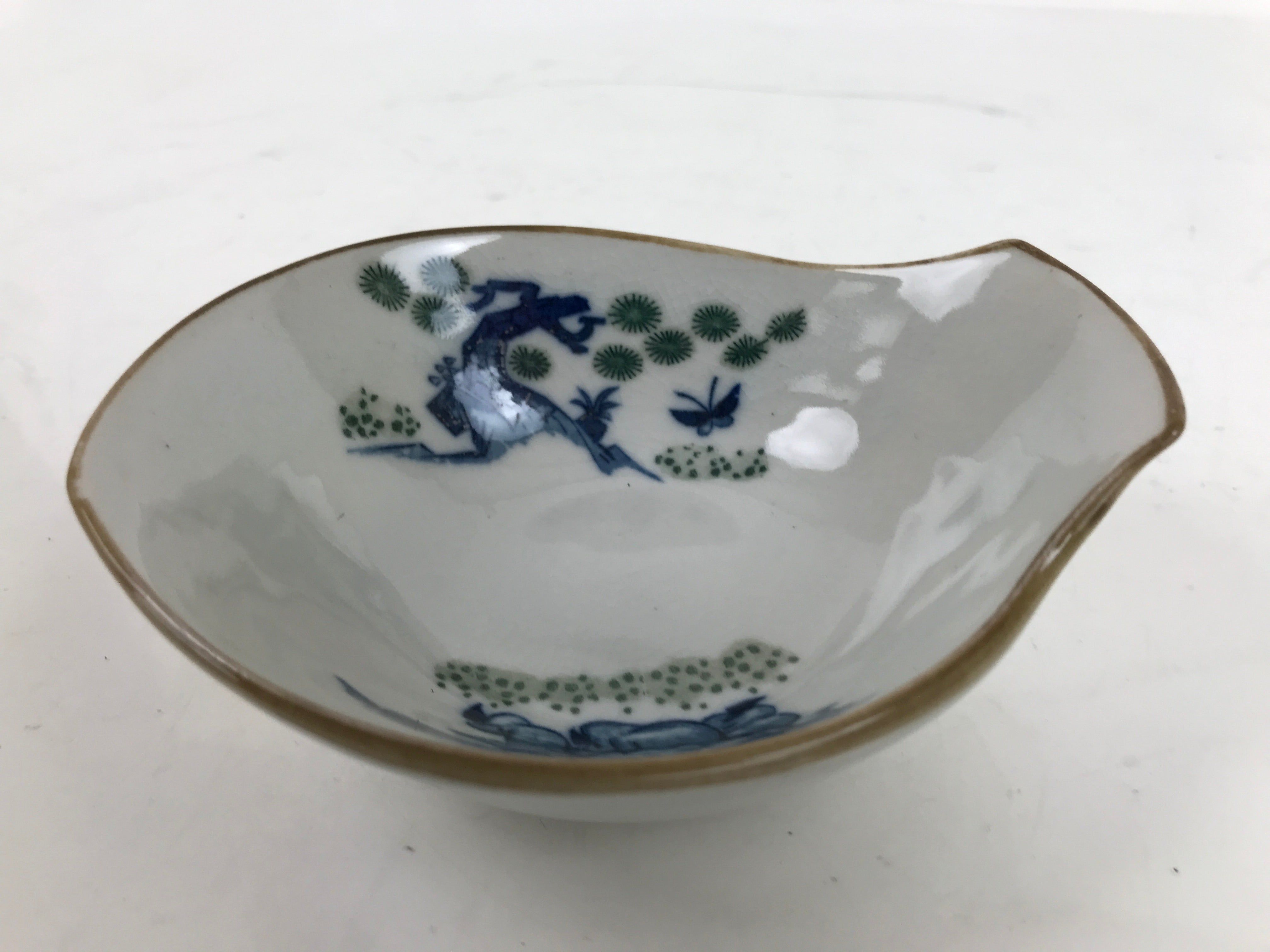 Japanese Ceramic Bowl Kobachi Vtg Nabe Side Dish Karako Children Pine Y204