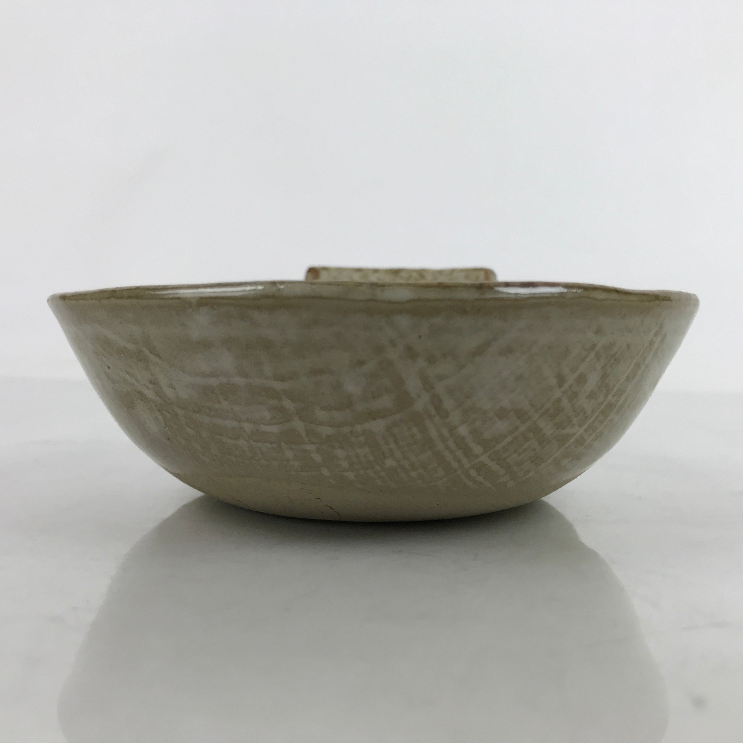 Japanese Ceramic Bowl Kobachi Vtg Nabe Side Dish Spike Rice Light Brown Y152