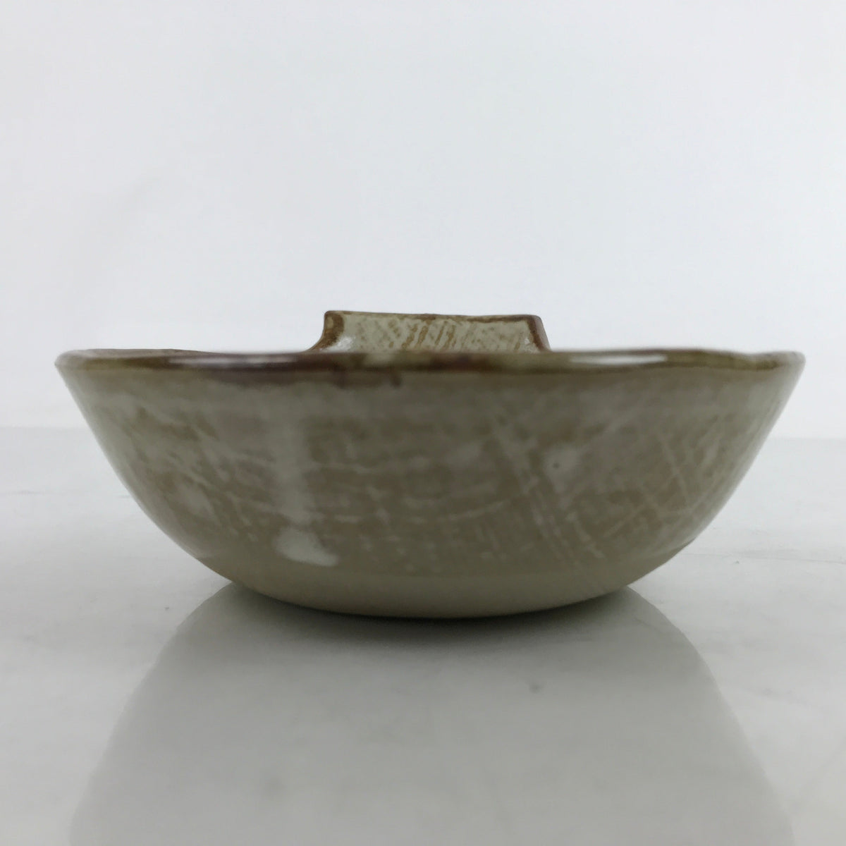 Japanese Ceramic Bowl Kobachi Vtg Nabe Side Dish Spike Rice Light Brown Y154