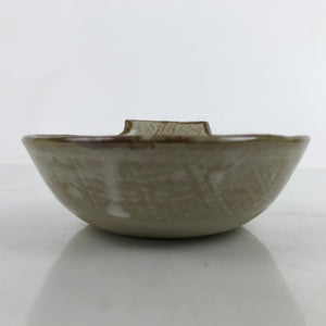 Japanese Ceramic Bowl Kobachi Vtg Nabe Side Dish Spike Rice Light Brown Y154