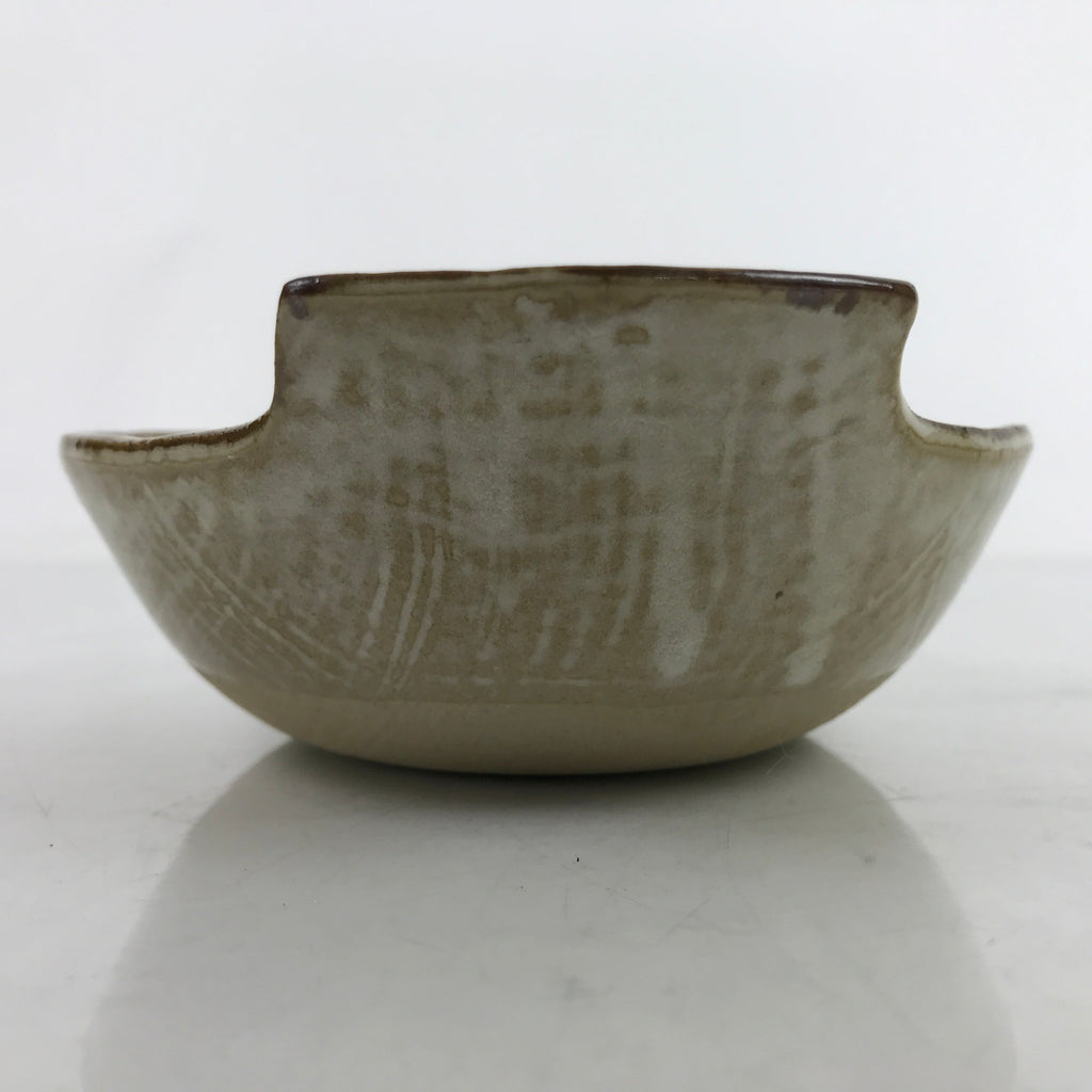 Japanese Ceramic Bowl Kobachi Vtg Nabe Side Dish Spike Rice Light Brown Y156