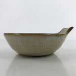 Japanese Ceramic Bowl Kobachi Vtg Nabe Side Dish Spike Rice Light Brown Y163