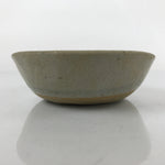 Japanese Ceramic Bowl Kobachi Vtg Nabe Side Dish Teardrop Beige Gray PY898