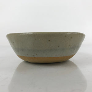 Japanese Ceramic Bowl Kobachi Vtg Nabe Side Dish Teardrop Beige Gray PY901