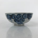 Japanese Ceramic Bowl Kobachi Vtg Side Dish Blue Gray Grapes Design PY904
