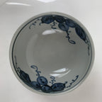 Japanese Ceramic Bowl Kobachi Vtg Side Dish Blue Gray Grapes Design PY904