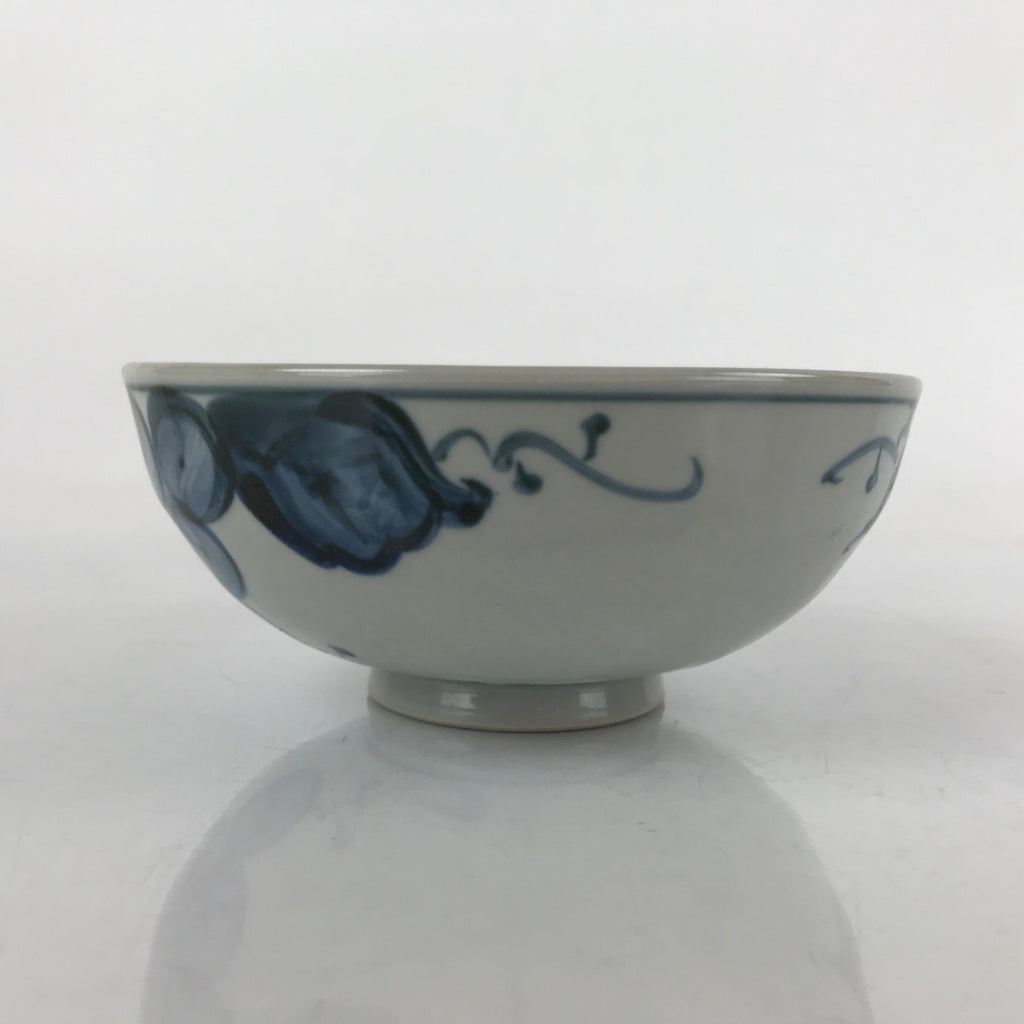 Japanese Ceramic Bowl Kobachi Vtg Side Dish Blue Gray Grapes Design PY906