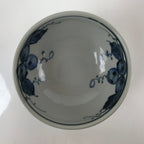 Japanese Ceramic Bowl Kobachi Vtg Side Dish Blue Gray Grapes Design PY906