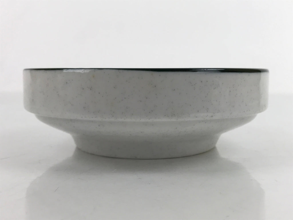 Japanese Ceramic Bowl Kobachi Vtg Side Dish Gray Speckle Green Blue Flower Y4