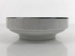 Japanese Ceramic Bowl Kobachi Vtg Side Dish Gray Speckle Green Blue Flower Y4