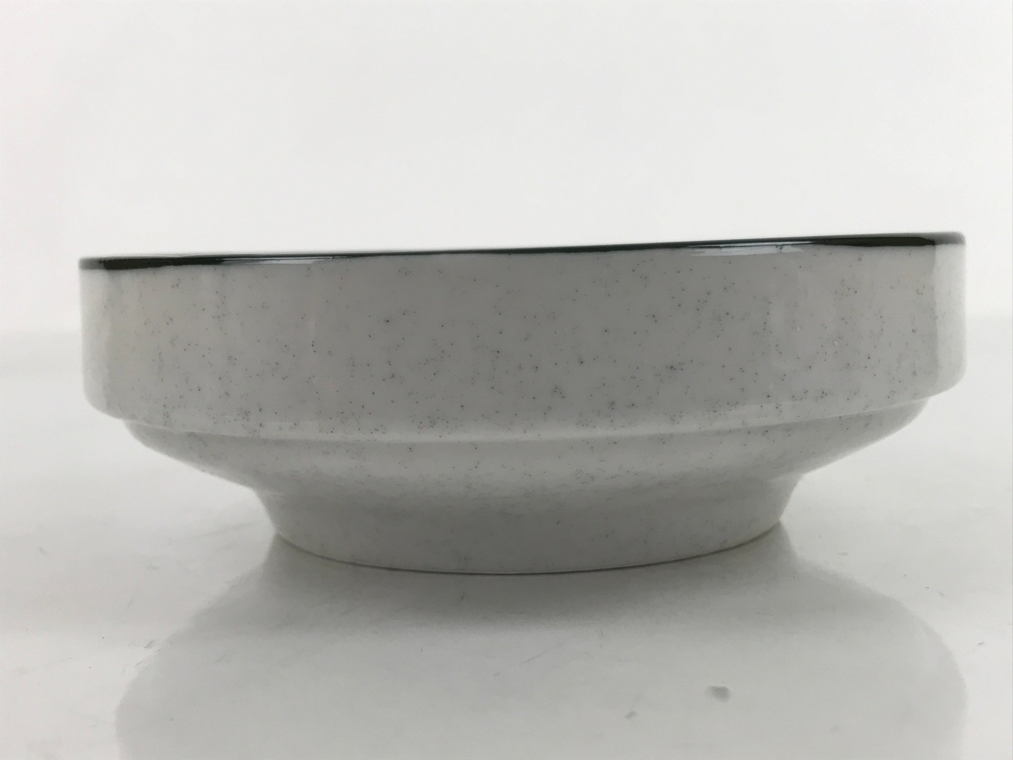 Japanese Ceramic Bowl Kobachi Vtg Side Dish Gray Speckle Green Blue Flower Y5