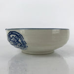 Japanese Ceramic Bowl Kobachi Vtg Side Dish Katakuchi Blue White Floral PY922