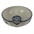 Japanese Ceramic Bowl Kobachi Vtg Side Dish Katakuchi Blue White Floral PY922