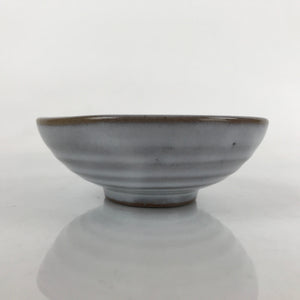 Japanese Ceramic Bowl Kobachi Vtg Side Dish Simple Design Gray Glaze Brown PY891