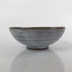 Japanese Ceramic Bowl Kobachi Vtg Side Dish Simple Design Gray Glaze Brown PY892