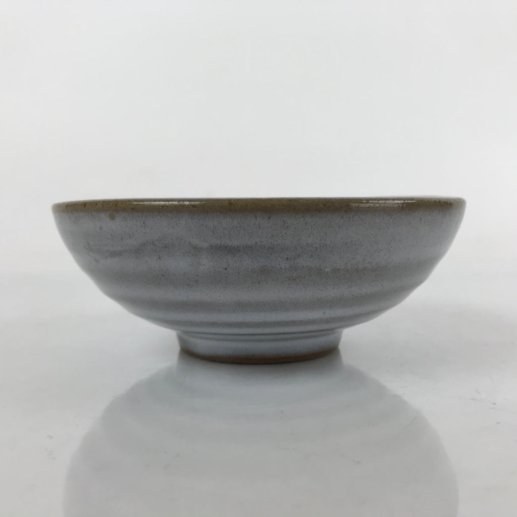 Japanese Ceramic Bowl Kobachi Vtg Side Dish Simple Design Gray Glaze Brown PY892