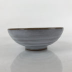 Japanese Ceramic Bowl Kobachi Vtg Side Dish Simple Design Gray Glaze Brown PY893
