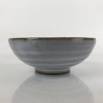 Japanese Ceramic Bowl Kobachi Vtg Side Dish Simple Design Gray Glaze Brown PY893