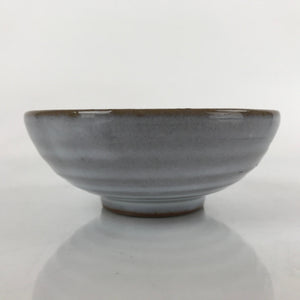 Japanese Ceramic Bowl Kobachi Vtg Side Dish Simple Design Gray Glaze Brown PY893