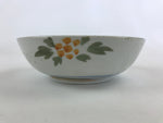 Japanese Ceramic Bowl Serving Plate Vtg Floral Red White Green Gold Foil PY462