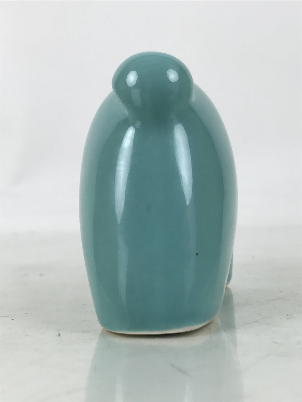 Japanese Ceramic Celadon Rabbit Figurine Vtg Zodiac Usagi Okimono Statue ST71