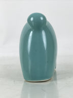 Japanese Ceramic Celadon Rabbit Figurine Vtg Zodiac Usagi Okimono Statue ST71