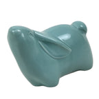 Japanese Ceramic Celadon Rabbit Figurine Vtg Zodiac Usagi Okimono Statue ST71