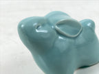 Japanese Ceramic Celadon Rabbit Figurine Vtg Zodiac Usagi Okimono Statue ST72