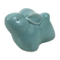 Japanese Ceramic Celadon Rabbit Figurine Vtg Zodiac Usagi Okimono Statue ST72
