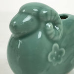 Japanese Ceramic Celadon Sheep Figure Vtg Zodiac Small Hitsuji Decoration BD990