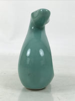 Japanese Ceramic Celadon Snake Figurine Vtg Zodiac Hebi Okimono Statue ST73