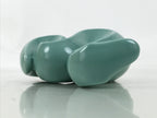 Japanese Ceramic Celadon Snake Figurine Vtg Zodiac Hebi Okimono Statue ST73