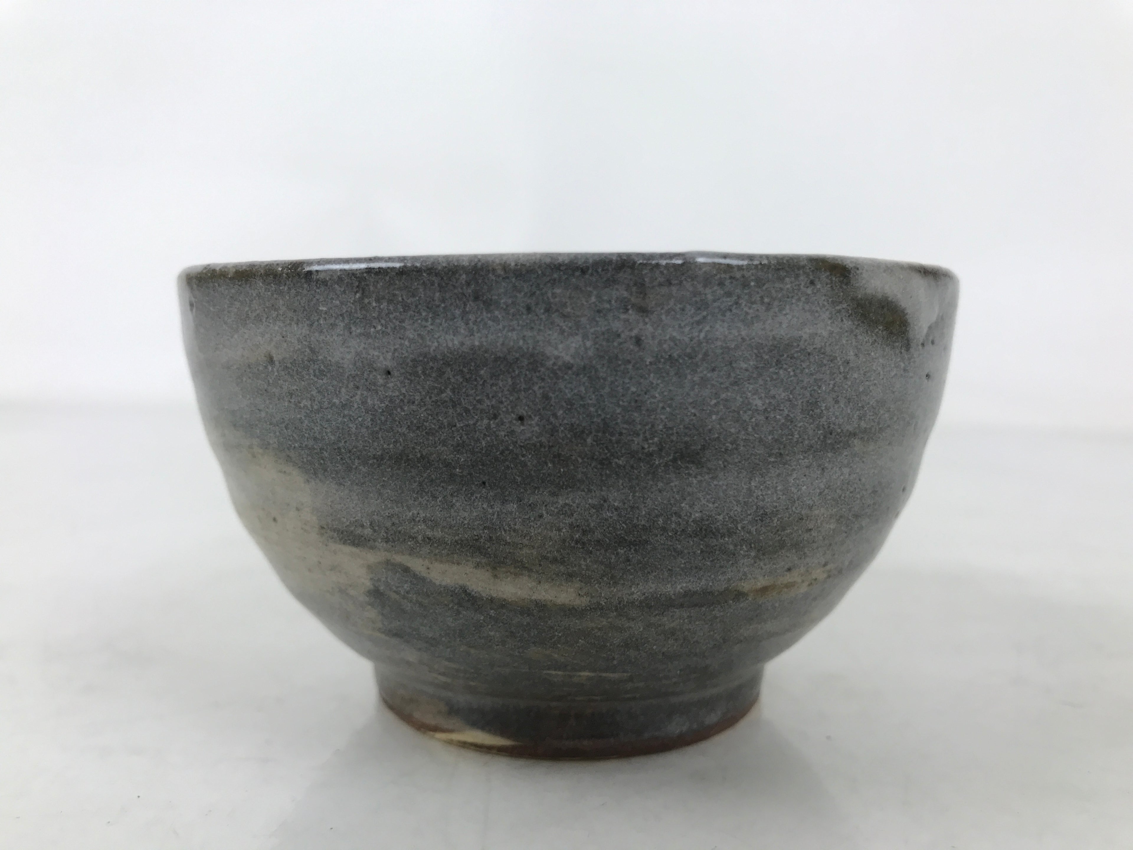 Japanese Ceramic Coffee Cup W/ Saucer Vtg Commemorative Teacup Gray White Y420