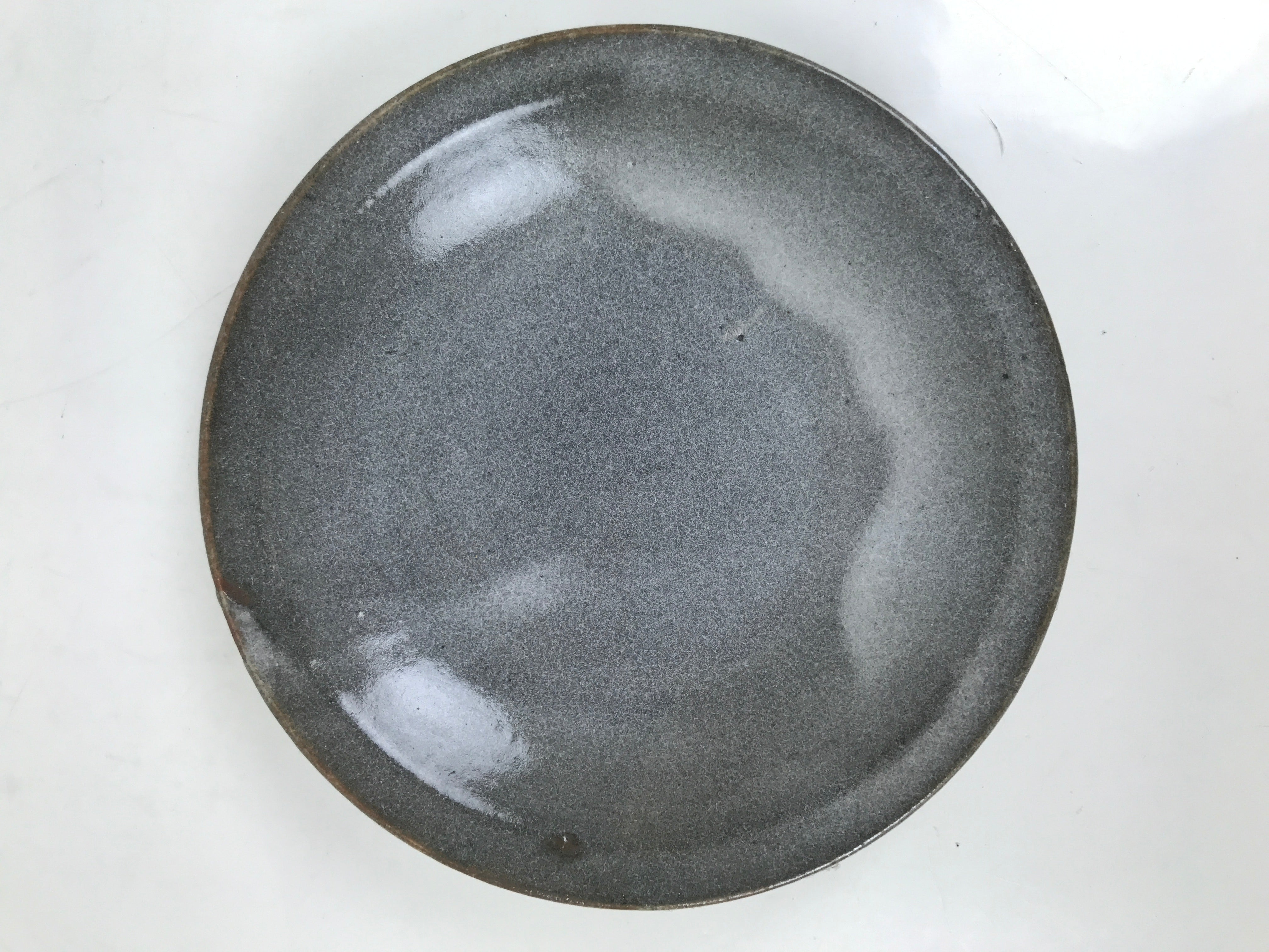 Japanese Ceramic Coffee Cup W/ Saucer Vtg Commemorative Teacup Gray White Y420