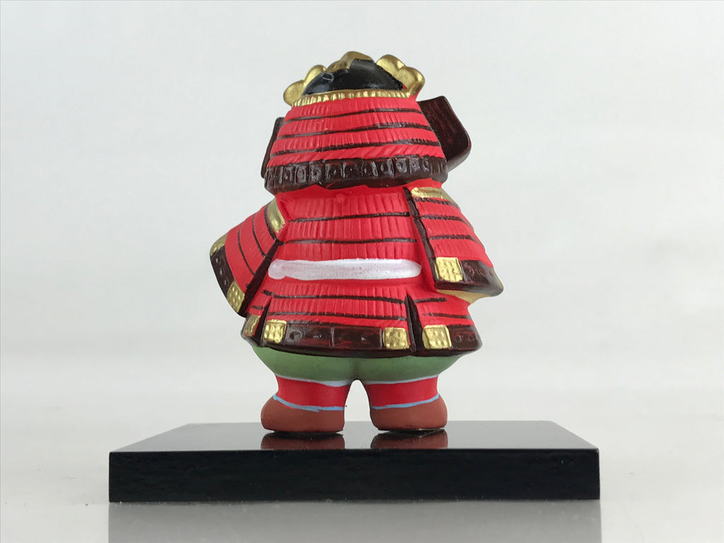 Japanese Ceramic Doll Samurai Gogatsu Ningyo Vtg Armor Boy's Day Festival BD886