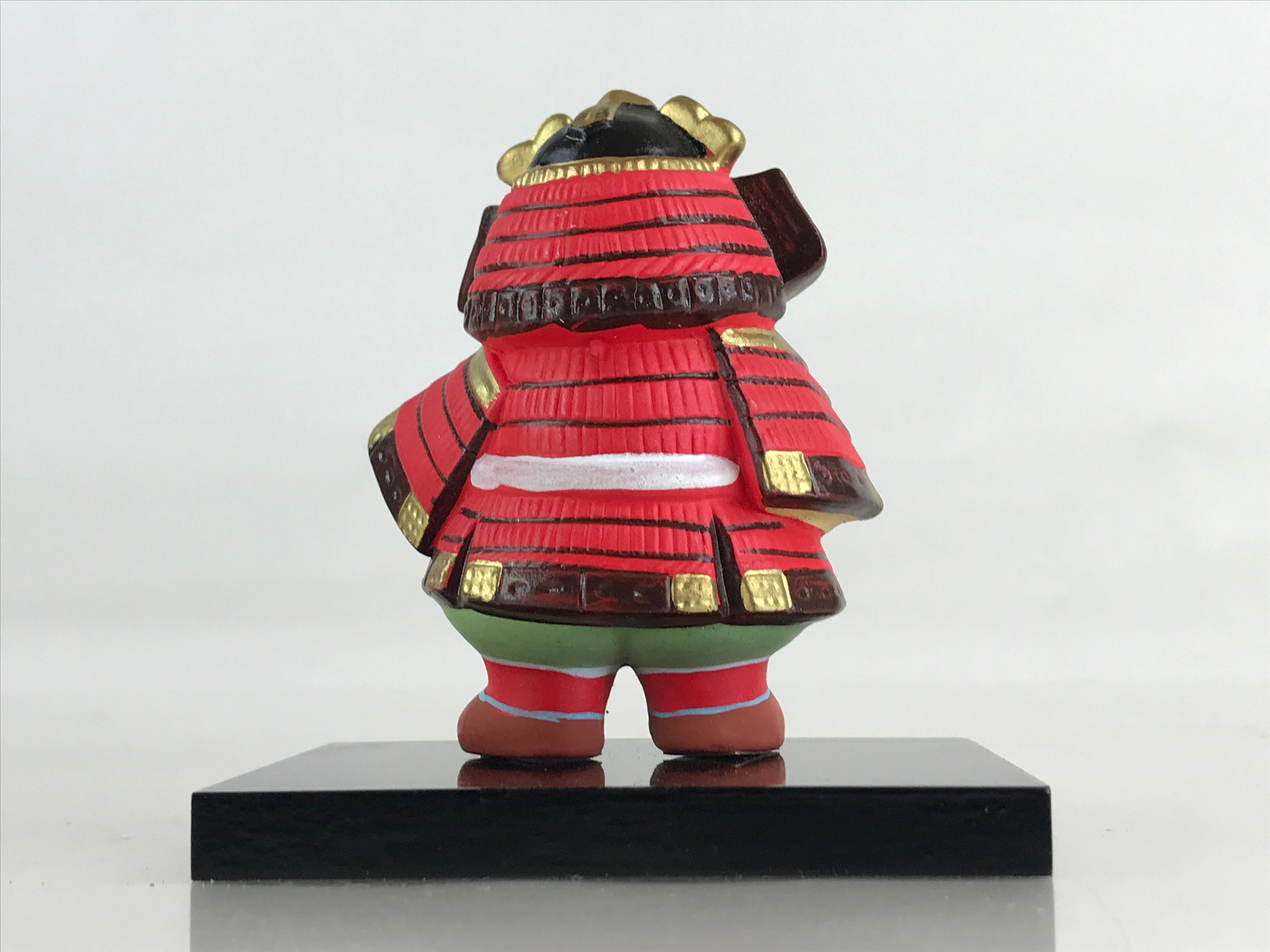 Japanese Ceramic Doll Samurai Gogatsu Ningyo Vtg Armor Boy's Day Festival BD886