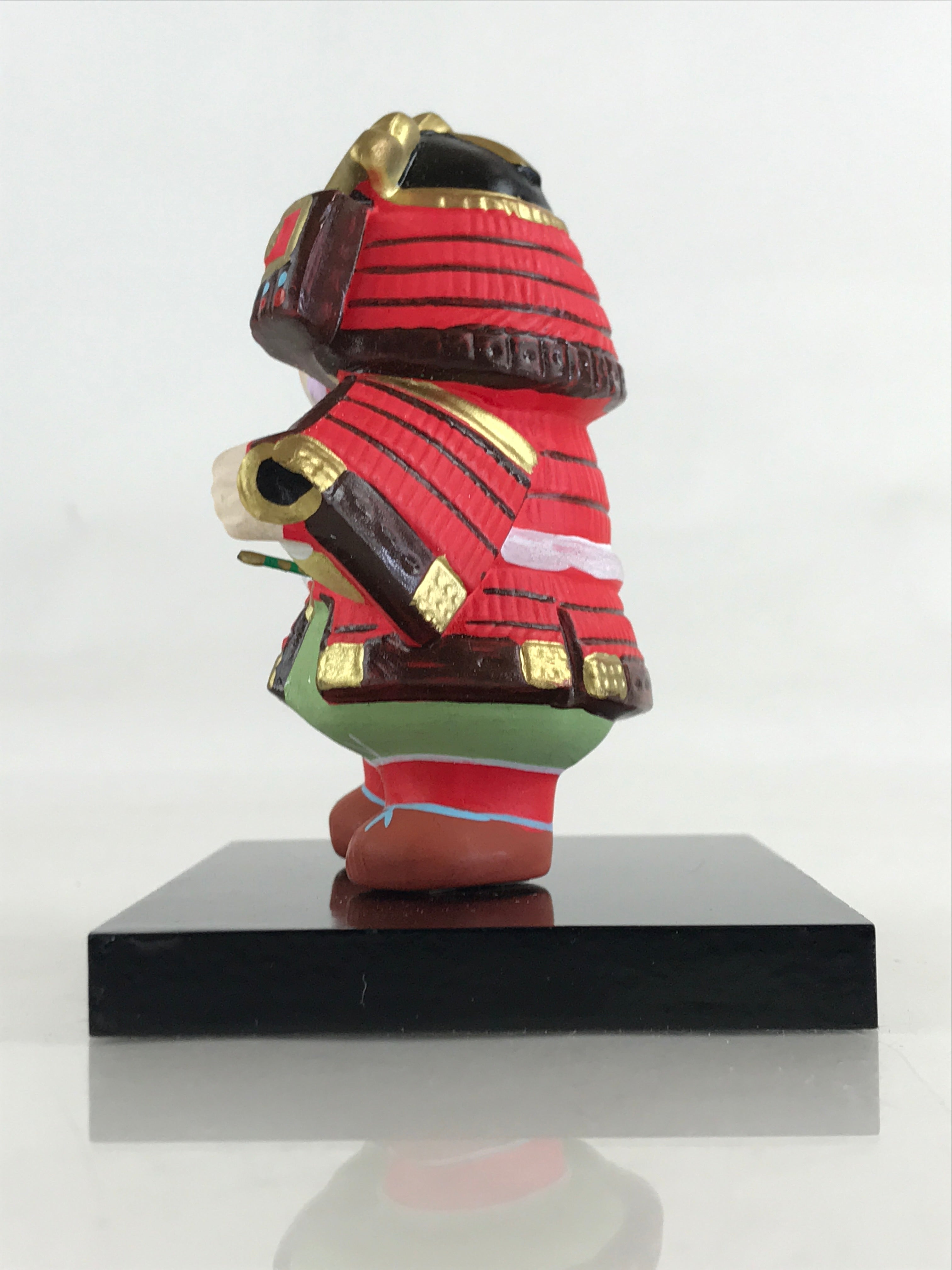 Japanese Ceramic Doll Samurai Gogatsu Ningyo Vtg Armor Boy's Day Festival BD886
