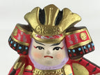 Japanese Ceramic Doll Samurai Gogatsu Ningyo Vtg Armor Boy's Day Festival BD886