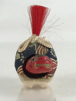 Japanese Ceramic Doll Shishimai Figurine New Year's Lucky Charm Bobblehead BD884