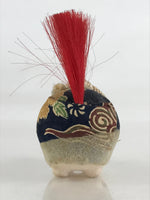 Japanese Ceramic Doll Shishimai Figurine New Year's Lucky Charm Bobblehead BD884