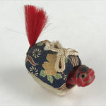 Japanese Ceramic Doll Shishimai Figurine New Year's Lucky Charm Bobblehead BD884