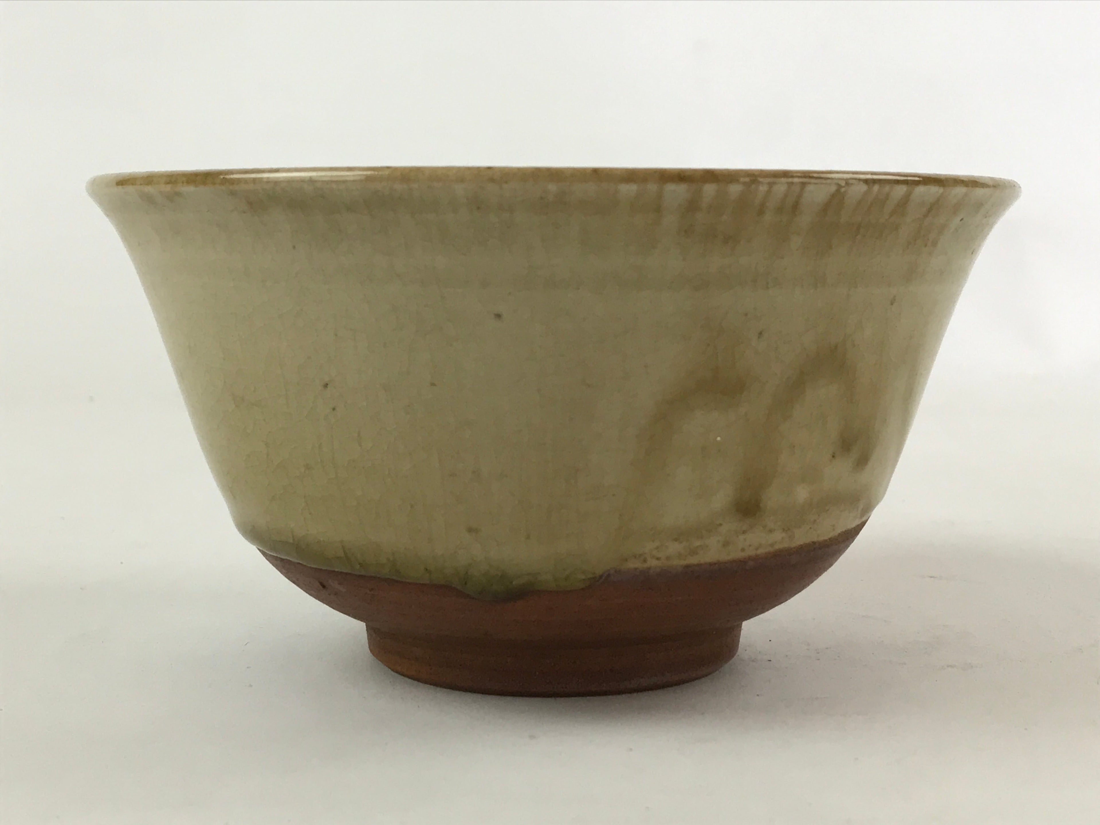 Japanese Ceramic Donburi Bowl Vtg Large Soba Udon Noodle Soup Blue Brown PY548
