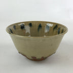 Japanese Ceramic Donburi Bowl Vtg Large Soba Udon Noodle Soup Blue Brown PY548