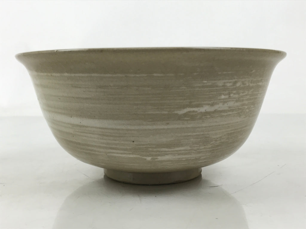 Japanese Ceramic Donburi Bowl Vtg Soba Udon Noodle Soup Gourd Hyotan Beige Y375