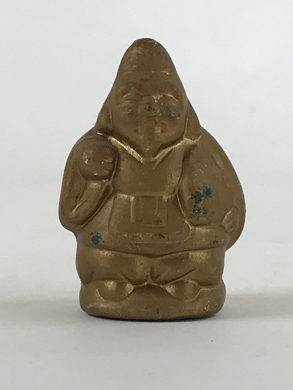 Japanese Ceramic Ebisu Figurine 7 Lucky Gods Statue Wealth Prosperity Gold BD929