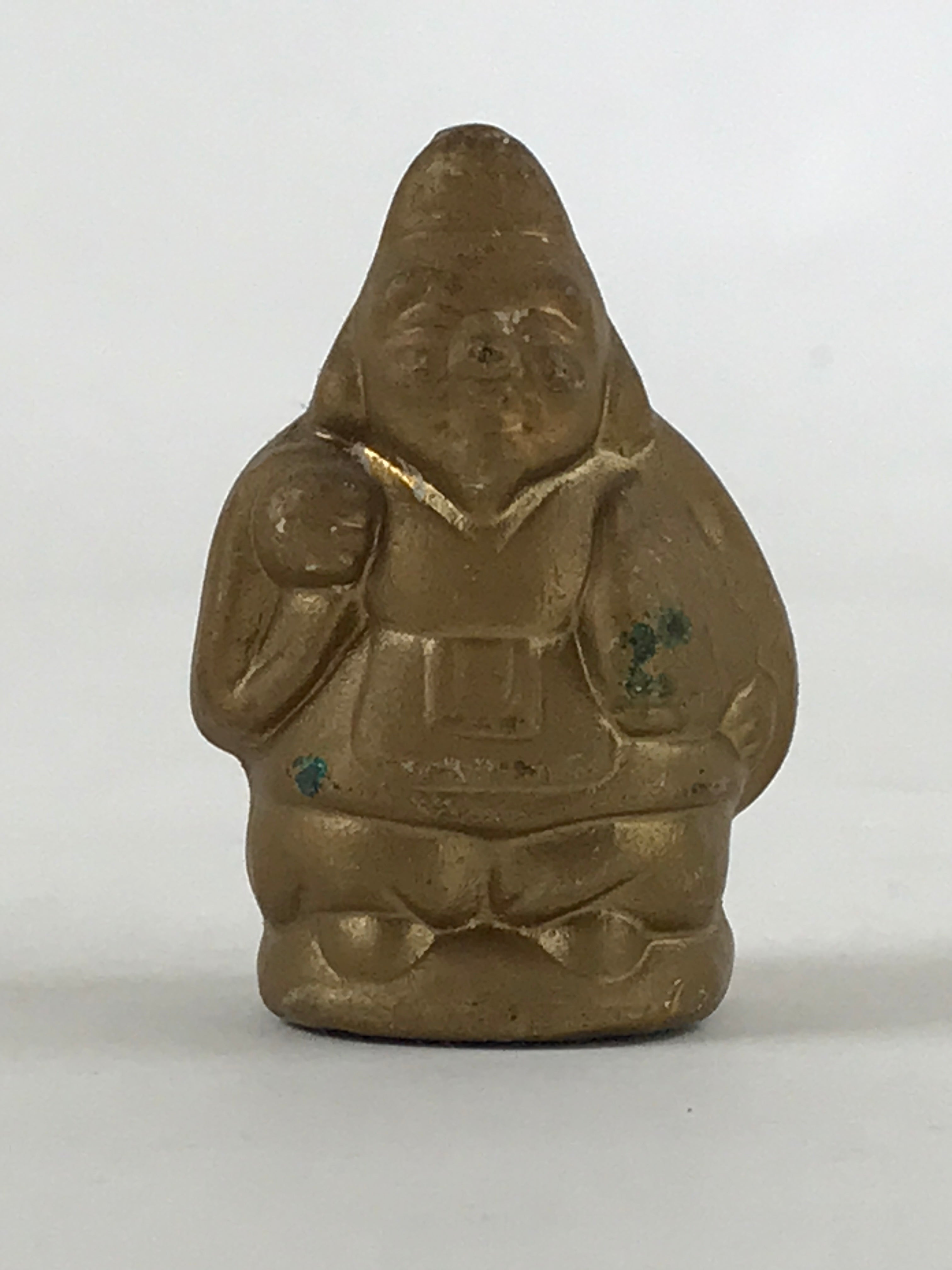 Japanese Ceramic Ebisu Figurine 7 Lucky Gods Statue Wealth Prosperity Gold BD929