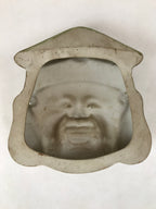 Japanese Ceramic Ebisu Mask Vtg Seven Lucky Gods Good Fortune Figurine OM36