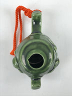 Japanese Ceramic Figurine Vtg Lucky Hammer Dragon Uchide no kozuchi Green DR523