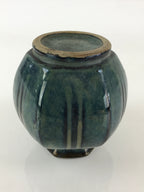 Japanese Ceramic Flower Vase Kabin Ikebana Flower Arrangement Blue Beige FK24